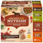 Rachael Ray Premium Natural Wet Dog Food, Savory Favorites Variety Pack, 8 Ounce Tub Pack of 6