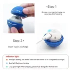 Interactive Dog Toys Rechargeable Pet Interactive Toys Electric Cats Ball Automatic Rolling Fake Tail Ball Dog Cats Toy - Image 4