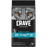 Grain Free Adult Dry Dog Food with Protein from White Fish and Salmon, 4 lb. Bag
