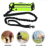 Hands Free Dog Leash Reflective Leash with Waist Bag Dog Traction Rope Retractable Elastic Belt for Running Walking Pet Product - Image 2