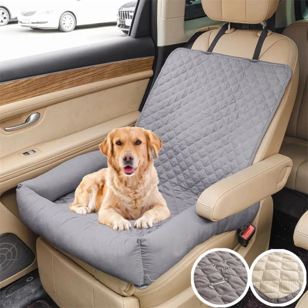 kf-Sbd4234c413c84c2e997fdde84fed95408 1PC Waterproof Dog Car Seat Cover Nest Pets Travel Carrying Car Mat Baskets Anti Dirty Cats Medium Small Dogs Bed for Car Seat - Image 1