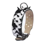 Fashion Anti Bite Rivet Sturdy Pu Leather Pet Collar Bulldog Domineering Adjustable Collar for Medium and Big Dog Pet Supplies - Image 5