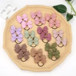 20/40/50 Pcs 2" Grosgrain Ribbon Pigtail Hair Bows Elastic Hair Ties Hair Bands Holders Hair Accessories for Baby Girls Infants - Image 2