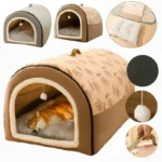 Big Dog Kennel Warm Winter Dog House Mat Detachable Washable Dogs Bed Nest Deep Sleep Tent for Medium Large Dogs House Supplies