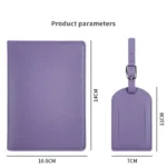 Travel PU Passport Cover Luggage Tags Wedding Party Bussiness Gift Ticket Holder Passport Holder Case Travel Accessories Set - Image 3