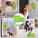 Silicone Dog Lick Mat Anti-Slip Sucker Slow Food Plate Pet Bath Distraction Feeder Mat Reusable Dog Training Feeding Supplies