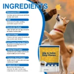 50 Counts Hip & Joint Supplement for Dogs Joint Chews Collagen Glucosamine Chondroitin in Canine Health Omega 3 Curcumin - Image 2
