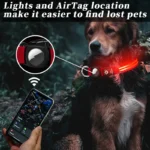 Dog Collar Hot Selling Airtag Protective Sleeve Without Positioning Tracker Waterproof LED Pet Luminous Collar Cat Collar - Image 4