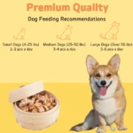 10.58oz/300g Snowflake Beef/Chicken Cubes/Slices, Chicken Salmon/Pumpkin Slices, All Natural Ingredients, Natural Dog Treats - Image 4