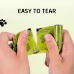 Dog Poop Bags Waterproof Dog Waste Bags Doggie Cat Puppy Outdoor Walk Home Clean Refill Garbage Bag Pet Supplies 15 Bags/Roll - Image 5