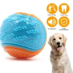 Dog Squeaky Balls Toy Dog Soft TPR Chew Toy Dog Pet Teeth Cleaning Bite Resistance Puppy Training Sound Toy Pet Supplies - Image 6
