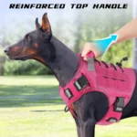 Adjustable No-Pull Tactical Dog Harness with Handle for Large Dogs - Reflective Vest for Labrador Retriever, Siberian H - Image 5