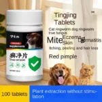 Cat and Dog Special Tinea Cleansing Tablets for Cat and Dog Tinea and Dermatitis Fungi Removal of Tinea and Mites