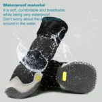 Dog Boots for Large Dogs Waterproof Medium-Sized Dogs Shoes Non-Slip Paw Protector Booties for Hot Pavement Winter Snowy Days - Image 2