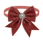 50/100PCS Diamond Bows For Dogs Bowties Plush Pet Grooming Small Dog Cat Bow Ties Neckties Adjustable Dog Weeding Party Supplies - Image 8