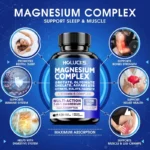 Holucks High Absorption Magnesium Complex Capsules - Dietary Supplement for Muscle, Bone, Nerve Health, Non-GMO - 120 Capsules - Image 2
