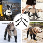 1set Pet Rain Shoes Dog Rain Boots Waterproof Dog Boots Small Puppy Medium Large Dogs Pet Booties Anti-Slip Dog Shoes Rain Snow - Image 6