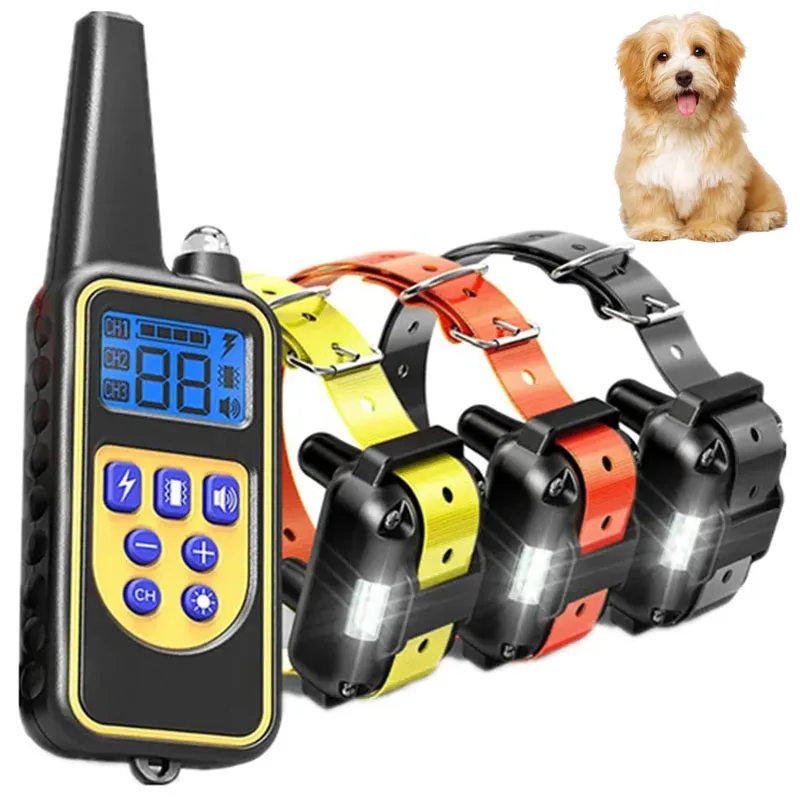 kf-Scedf8f1382ba4cc7888aa998d95c6b5dF Electric Dog Training Collar Waterproof Dog Bark Collar Pet With Remote Control Rechargeable Anti Barking Device All Size Dogs - Image 1