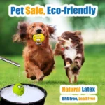 6 Pcs Latex Dog Squeaky Toys Rubber Soft Dog Toys Chewing Squeaky Toy Fetch Play Balls Toy for Puppy Small Pets Dog Accessories - Image 6