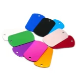 Wholesale 100Pcs Military Tag Dog ID Tag Pendant Necklaces Team Keychain Name Pet Dog Number Army ID Tags Personalised NamePlate - Image 2