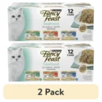 2 pack Purina Seafood Classic Pate Collection Grain Free Wet Cat Food Pate Variety Pack, 3 oz Cans (12 Pack)