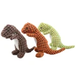 Plush Dog Toy Dinosaur Shaped Interactive Squeaky Toys for Small Large Pets Tooth Cleaning Chew Toy Accessories - Image 6