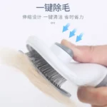 Self-Cleaning Pet Slicker Brush One-Click Cat Dog Hair Remover Professional Grooming Comb for Long/Short Fur Pets Supplies - Image 6