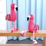 Animal Shape Squeaky Toys Plush Dog Toy Cute Bite Resistant Corduroy Dog Toys for Small Large Dogs Puppy Pet Dog Accessories - Image 4