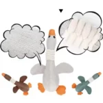 Soft Plush Dog Squeaky Toy Bite Resistant Molar Chew Doll Interactive Sound Pet Toy Puppy Anxiety Relief Boredom Relief Companio - Image 4