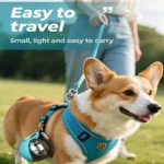 285ML Portable Leak Proof Pet Drinking Pot Outdoor Water Feeding Tool for Walking Pet 304 Stainless Steel Foldable Silicone Sink - Image 5