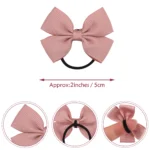 20/40/50 Pcs 2" Grosgrain Ribbon Pigtail Hair Bows Elastic Hair Ties Hair Bands Holders Hair Accessories for Baby Girls Infants - Image 5