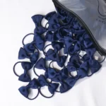 20/40Pieces 2 Inch Baby Girls Hair Bows Elastic Ties Grosgrain Ribbon Bow With Rubber Band Ponytail Holders Hair Accessories - Image 2