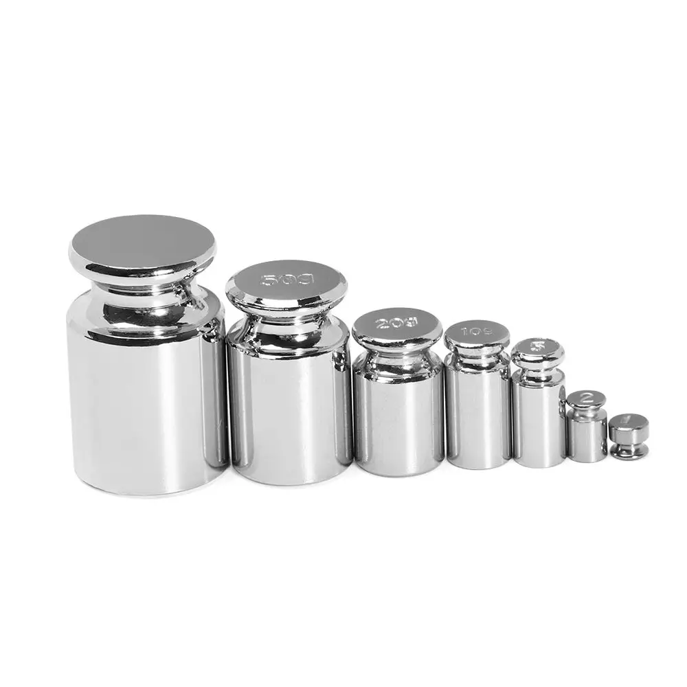 kf-Sd7f6894ff6c34b88ba693bc0ead69158m 1/5pcs Accurate Calibration Chrome Plating Scale Weights 1g 2g 5g 10g 20g 50g 100g Grams Weighing Scales For Home Tool - Image 1