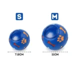 Dog Treat Ball, Slow Feeder Food Dispenser Toy for Cats & Dogs, Interactive Leakproof Rubber Chew Ball for Play & Training - Image 4
