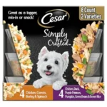 Simply Crafted Wet Dog Food Toppers for Dry Food, Chicken, Duck, Purple Potatoes, Pumpkin, Green Beans and Brown Rice, and Chic