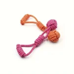 1pc Durable Dog Rope Toy with Ball - All-Breed Chew and Tug Plaything Random Color Selection - Image 6