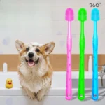 Toothbrush Silicone Dog Brush Pet Cat Toothbrush Small Dog Toothbrush Pet Teeth Cleaning Supplies