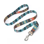 Pet Dog Traction rope Ethnic Style Striped Forest Pattern Collar Leash Traction rope Pet Cat Harnesses Leads Dog leash - Image 3