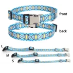 Custom Large Dog Collar Cute Print Personalized Pet Collar Nylon Puppy Dogs ID Collars Engraved Name for Small Medium Large Dog - Image 3