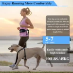 Hand Free Dog Leash for Pet Walking Running Jogging Adjustable Dog leash Waist Belt Chest Strap Traction Rope Dog Accessories - Image 2