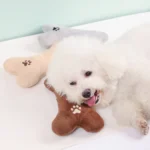 Pet Pillow Chew Toy - Bone Shape Plush Dog Cat Toy, Non-Toxic Soft Chew Resistant Pillow Toy for Puppies Kittens, - Image 4