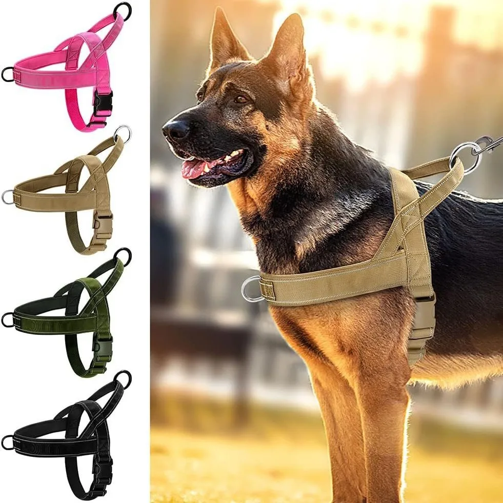 kf-Se1e1a884028a46c6a28dd4223b03c2a4k Explosion-Proof Tactical Harness Dog Traction Large Dog Collar Vest Style Golden Retriever Dog Walking Traction Vest - Image 1