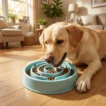 Slow Feeder Dog Bowl - Non-Slip Interactive Maze Bowl for Dogs & Cats, Prevents Bloat & Choking, Healthy Eating Design - Image 4