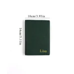 Customized letter PU leather passport holder ID protection case, loose change bank card storage bag, travel passport bag - Image 6