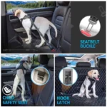 3 In 1 Pet Dog Car Seat Belt Nylon Reflective Adjustable Pet Seat Vehicle Lead Clip Safety Traction Rope for Small Large Dogs - Image 8