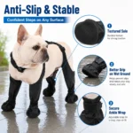 1set Pet Rain Shoes Dog Rain Boots Waterproof Dog Boots Small Puppy Medium Large Dogs Pet Booties Anti-Slip Dog Shoes Rain Snow - Image 2