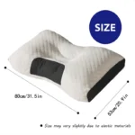 1pc/2pcs Soft Neck Pillow, Adjustable Ergonomic Orthopedic Contour Support, High Quality Pillow Core, For Sleeping Comfort - Image 3