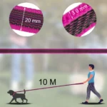5M/1.5M/3M/2M Medium small Long Dog Leash Latex Silk Easy and Convenient Training Big Dual color dog leash 10 meters - Image 3