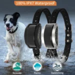 2 PCS Dog Anti Barking Shock Collar Automatic Barking Collars No Bark Electric Collar for Small Medium Large Dogs Waterproof