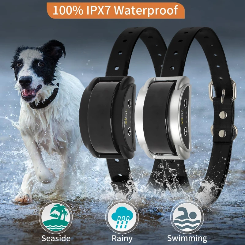 kf-Se87475245dfe42c2b74b282f3f9bd688Q 2 PCS Dog Anti Barking Shock Collar Automatic Barking Collars No Bark Electric Collar for Small Medium Large Dogs Waterproof - Image 1